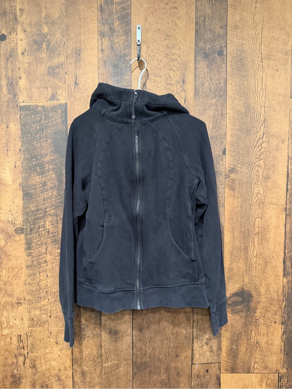 Lululemon scuba Black Zip-Up Hoodie Jacket size 10